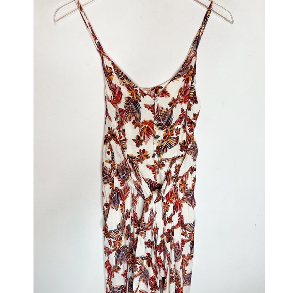 Free People Hot Tropics Cream Print Jumpsuit. Size 2 - Picture 8 of 11